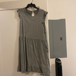 Forever 21 Ruffle Sleeve Shirt Dress